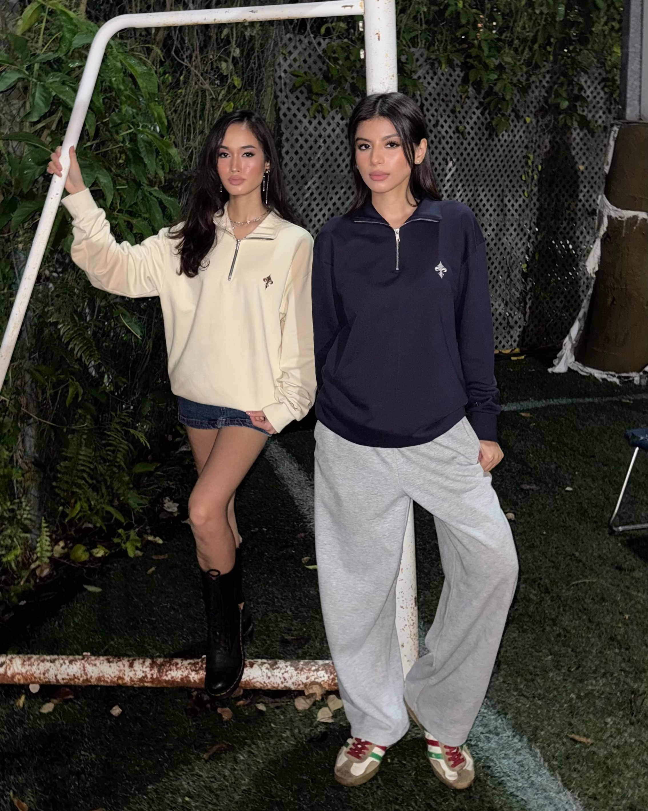 Loose Fit 1/4 Zip Pullover